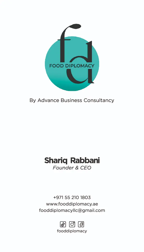 Food Diplomacy Business Card